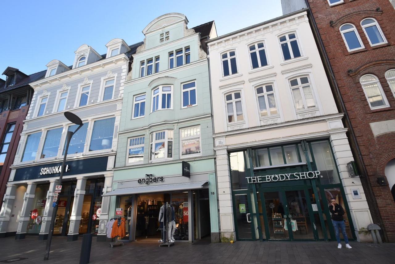 Fewo1846 - Artemis - Vintage Altbau-Wohnung Im 4 Og Eines Geschaeftshauses Im Stadtzentrum Flensborg Eksteriør billede